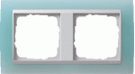 Gira Event Opaque mint / aluminium afdekraam 2-voudig - 021251 - 4010337212515 - GIRA