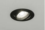inbouwspot mat zwart zwenkbaar - inbouwgat max. 7,5cm doorsnede - - 