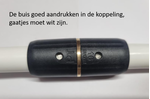 Ptc Messing Push to push T-stuk 20x20x20 - tbv chaletsbouw, houtenskeletbouw, stacaravans etc. - geen perstang nodig - click en go! - SPT202020 - 