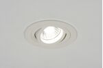 inbouwspot mat wit zwenkbaar - inbouw 8 cm - - 