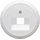 Hager Berker 1930 - Centraalplaat IAE/UAE 1407 Alpinwit - WTF4107WG - 4011334237228 - Berker