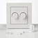 ION dimmerknop duo - Afdekmateriaal 80.200.040 Alpinwit mat - 8718836970269 - ION 
