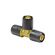 Ptc Messing Push to push T-stuk 20x20x20 - tbv chaletsbouw, houtenskeletbouw, stacaravans etc. - geen perstang nodig - click en go! - SPT202020 - 