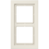 Jung LS range afdekraam 2V creme RAL1013 - LSD982W - zwevend - 4011377039827 - 