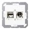 Jung A550 wit Rj45/coax wcd 